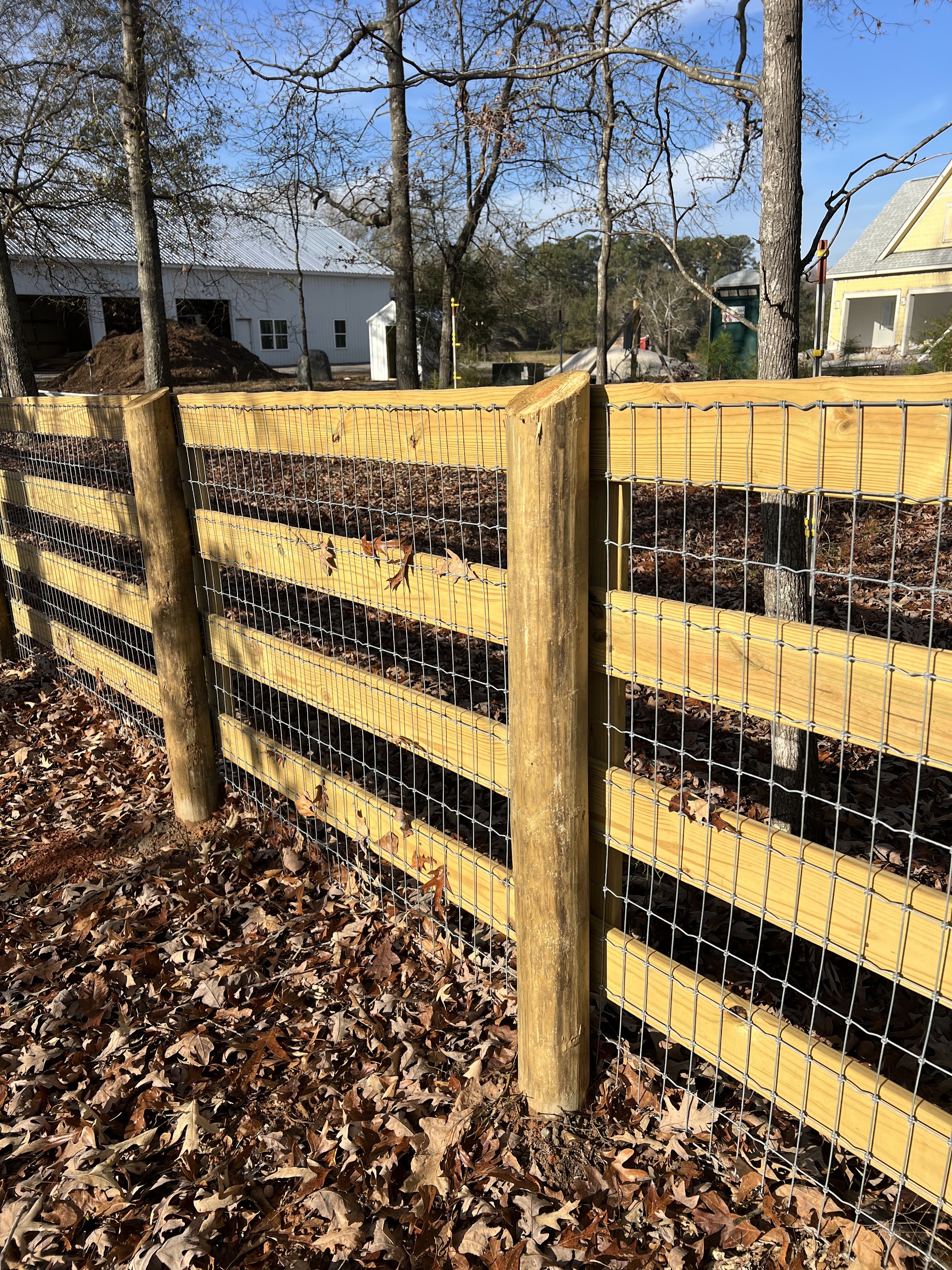 New wood fence